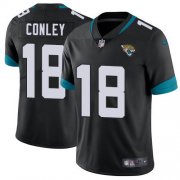 Wholesale Cheap Nike Jaguars #18 Chris Conley Black Team Color Men's Stitched NFL Vapor Untouchable Limited Jersey