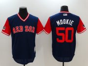 Wholesale Cheap Men Boston Red Sox 50 Mookie Blue Game Legend Edition MLB Jersey