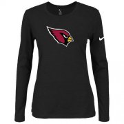 Wholesale Cheap Women's Nike Arizona Cardinals Of The City Long Sleeve Tri-Blend NFL T-Shirt Black