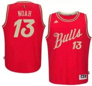 Wholesale Cheap Men's Chicago Bulls #13 Joakim Noah Revolution 30 Swingman 2015 Christmas Day Red Jersey