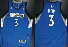 Wholesale Cheap Minnesota Timberwolves #3 Brandon Roy Revolution 30 Swingman Blue Jersey