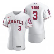 Wholesale Cheap Men's Los Angeles Angels #3 Waylor Ward White Flex Base Stitched Jersey