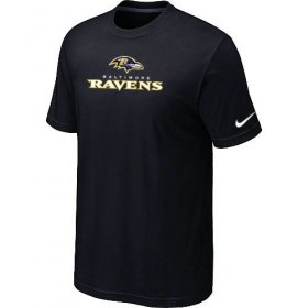 Wholesale Cheap Nike Baltimore Ravens Authentic Logo NLF T-Shirt Black