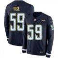 Wholesale Cheap Nike Chargers #59 Nick Vigil Navy Blue Team Color Men's Stitched NFL Limited Therma Long Sleeve Jersey