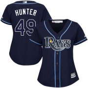 Wholesale Cheap Rays #49 Tommy Hunter Dark Blue Alternate Women's Stitched MLB Jersey