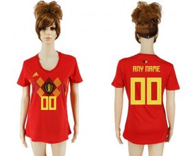 Wholesale Cheap Women\'s Belgium Personalized Home Soccer Country Jersey