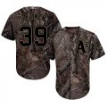 Wholesale Cheap Athletics #39 Blake Treinen Camo Realtree Collection Cool Base Stitched MLB Jersey