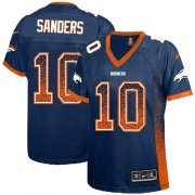 Wholesale Cheap Nike Broncos #10 Emmanuel Sanders Blue Alternate Women's Stitched NFL Elite Drift Fashion Jersey