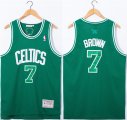 Wholesale Men's Boston Celtics #7 Jaylen Brown Green Stitched Jersey
