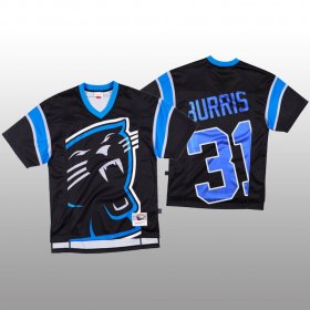 Wholesale Cheap NFL Carolina Panthers #31 Juston Burris Black Men\'s Mitchell & Nell Big Face Fashion Limited NFL Jersey