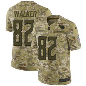 Wholesale Cheap Nike Titans #82 Delanie Walker Camo Youth Stitched NFL Limited 2018 Salute to Service Jersey
