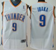 Wholesale Cheap Oklahoma City Thunder #9 Serge Ibaka White Swingman Jersey