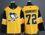 Wholesale Cheap Adidas Penguins #72 Patric Hornqvist Gold Alternate Authentic Stitched NHL Jersey
