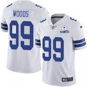 Wholesale Cheap Nike Cowboys #99 Antwaun Woods White Men's Stitched With Established In 1960 Patch NFL Vapor Untouchable Limited Jersey