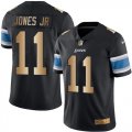 Wholesale Cheap Nike Lions #11 Marvin Jones Jr Black Men's Stitched NFL Limited Gold Rush Jersey