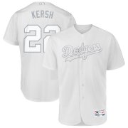 Wholesale Cheap Los Angeles Dodgers #22 Clayton Kershaw Kersh Majestic 2019 Players' Weekend Flex Base Authentic Player Jersey White