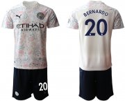 Wholesale Cheap Men 2020-2021 club Manchester City away 20 white Soccer Jerseys