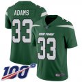 Wholesale Cheap Nike Jets #33 Jamal Adams Green Team Color Youth Stitched NFL 100th Season Vapor Limited Jersey
