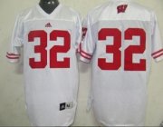 Wholesale Cheap Wisconsin Badgers #32 John Clay White Jersey