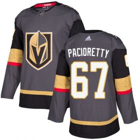 Wholesale Cheap Adidas Golden Knights #67 Max Pacioretty Grey Home Authentic Stitched NHL Jersey
