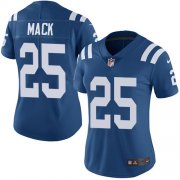 Wholesale Cheap Nike Colts #25 Marlon Mack Royal Blue Team Color Women's Stitched NFL Vapor Untouchable Limited Jersey