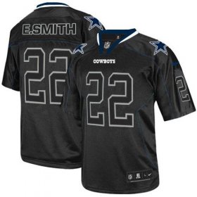 Wholesale Cheap Nike Cowboys #22 Emmitt Smith Lights Out Black Men\'s Stitched NFL Elite Jersey