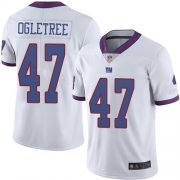 Wholesale Cheap Nike Giants #47 Alec Ogletree White Men's Stitched NFL Limited Rush Jersey