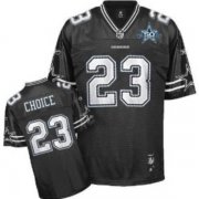 Wholesale Cheap Cowboys #23 Tashard Choice Black Shadow Team 50TH Patch Stitched NFL Jersey