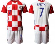 Wholesale Cheap Men 2021 European Cup Croatia white home 7 Soccer Jerseys