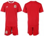 Wholesale Cheap Wales Blank Red Home Soccer Country Jersey