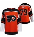 Wholesale Cheap Men's Philadelphia Flyers #79 Carter Hart Orange 2021 Reverse Retro Authentic Jersey