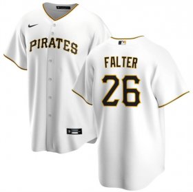Cheap Men\'s Pittsburgh Pirates #26 Bailey Falter White Cool Base Baseball Stitched Jersey