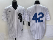 Wholesale Cheap Men's Chicago White Sox #42 Jackie Robinson Black Cool Base Stitched Jersey