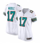 Wholesale Cheap Women's Miami Dolphins #17 Jaylen Waddle White Vapor Untouchable Stitched NFL Jersey