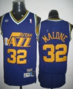 Wholesale Cheap Utah Jazz #32 Karl Malone Purple Swingman Throwback Jersey