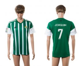Wholesale Cheap Real Betis #7 Joaquin Home Soccer Club Jersey