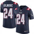 Wholesale Cheap Nike Patriots #24 Stephon Gilmore Navy Blue Youth Stitched NFL Limited Rush Jersey