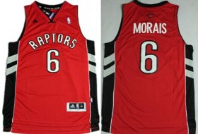 Wholesale Cheap Toronto Raptors #6 Carlos Morais Revolution 30 Swingman Red Jersey