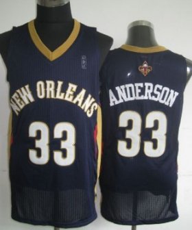 Wholesale Cheap New Orleans Pelicans #33 Ryan Anderson Navy Blue Swingman Jersey