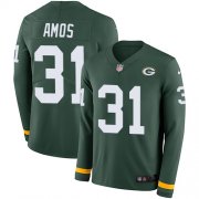 Wholesale Cheap Nike Packers #31 Adrian Amos Green Team Color Men's Stitched NFL Limited Therma Long Sleeve Jersey