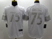 Wholesale Cheap Nike Steelers #75 Joe Greene White Men's Stitched NFL Limited Platinum Jersey