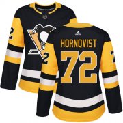 Wholesale Cheap Adidas Penguins #72 Patric Hornqvist Black Home Authentic Women's Stitched NHL Jersey