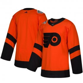 Wholesale Cheap Adidas Flyers Blank Orange 2019 NHL Stadium Series Authentic Jersey