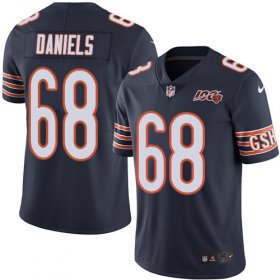 Wholesale Cheap Nike Bears #68 James Daniels Navy Blue Team Color Men\'s 100th Season Stitched NFL Vapor Untouchable Limited Jersey