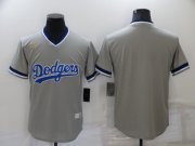 Wholesale Cheap Men's Los Angeles Dodgers Blank Grey Cooperstown Collection Stitched MLB Throwback Jersey