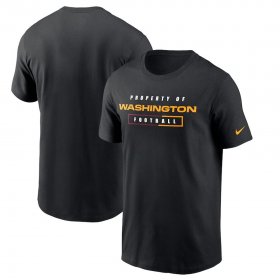 Wholesale Cheap Washington Redskins Football Team Nike Team Property Of Essential T-Shirt Black