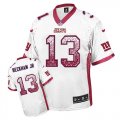 Wholesale Cheap Nike Giants #13 Odell Beckham Jr White Men's Stitched NFL Elite Drift Fashion Jersey