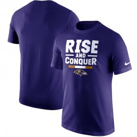 Wholesale Cheap Baltimore Ravens Nike Local Verbiage T-Shirt Purple