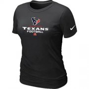 Wholesale Cheap Women's Nike Houston Texans Critical Victory NFL T-Shirt Black