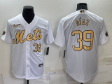 Wholesale Men's New York Mets #39 Edwin Diaz Number White 2022 All Star Stitched Cool Base Nike Jersey